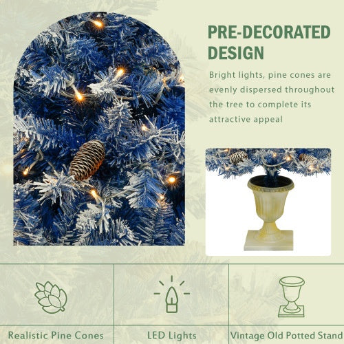 Pre-lit Artificial Tree 4-piece Set