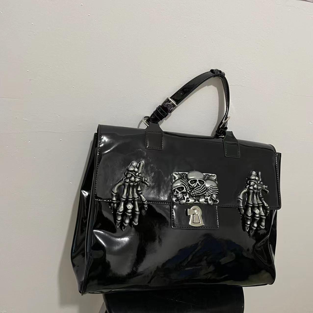Patent Leather Large Capacity Handbag