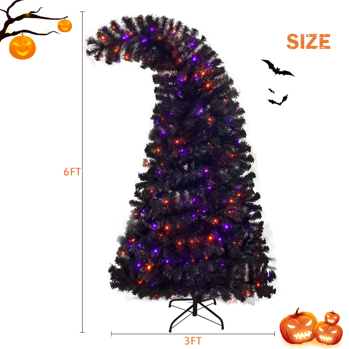 6 Foot Spooky Alt-Christmas tree