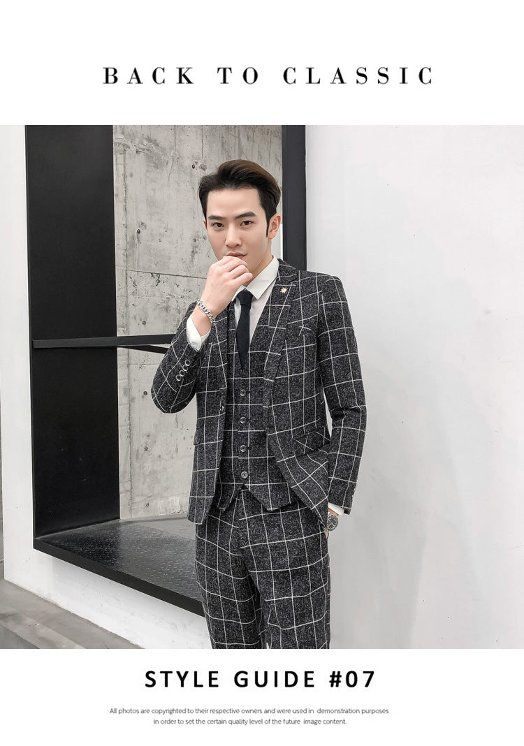 Slim Fit Three-piece Suit