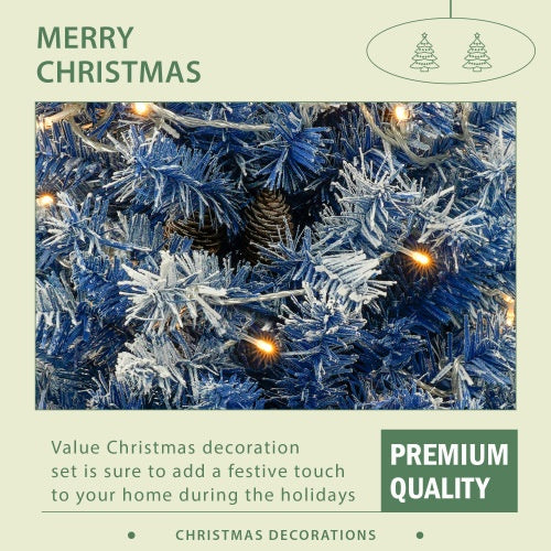 Pre-lit Artificial Tree 4-piece Set