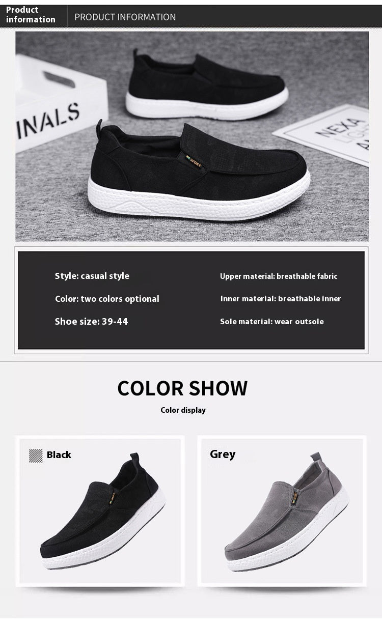 Men's Sports Casual Breathable Canvas Shoes