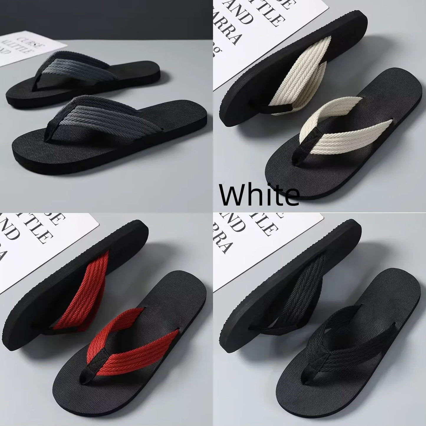 Men's Thick-soled Flip-flops Non-slip Beach Shoes
