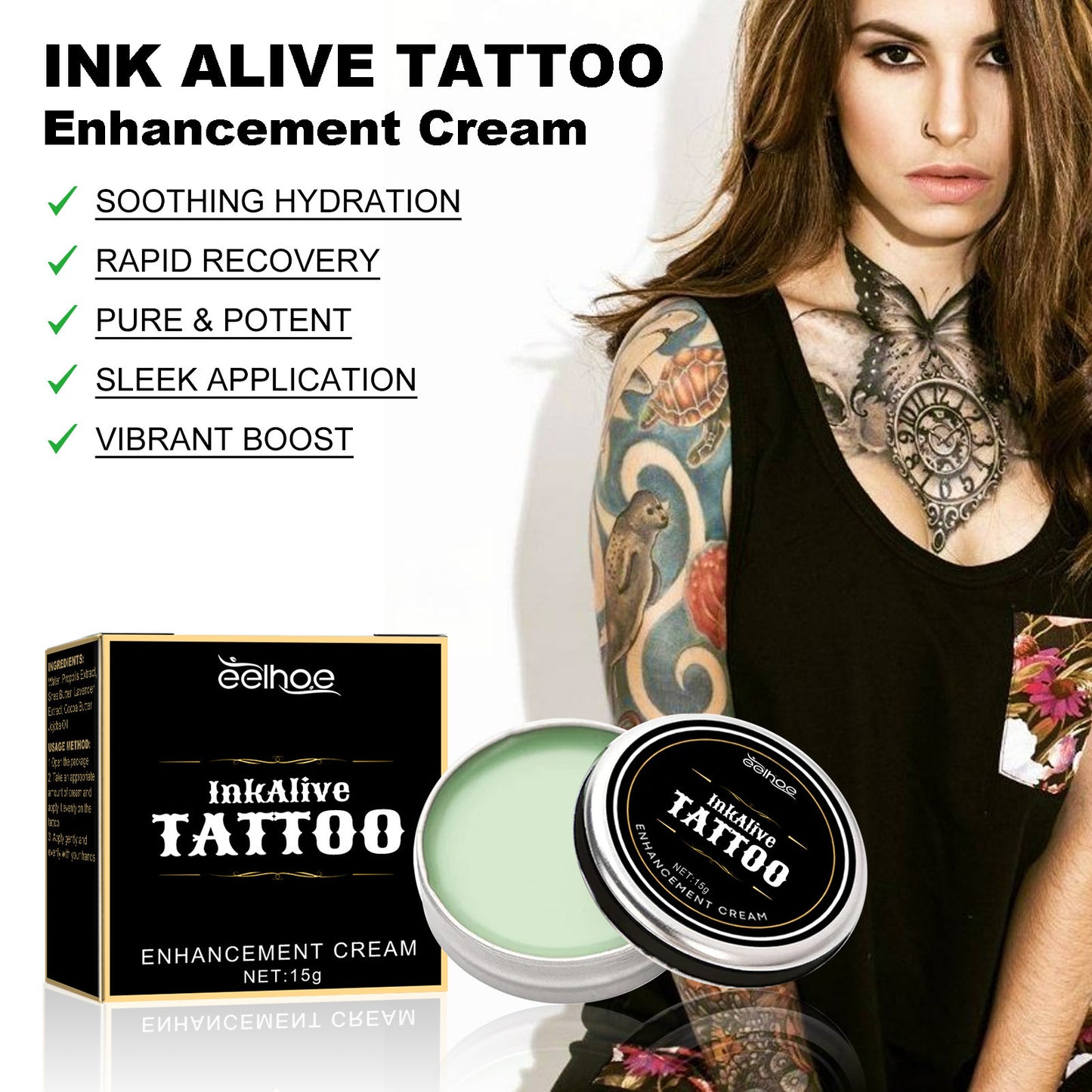 EELHOE Tattoo Repair Cream Tattoo Nourishing Moisturizing