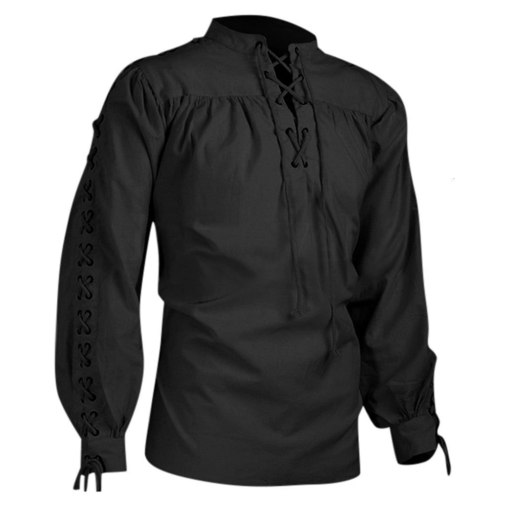 New Men's Long Sleeve Gothic