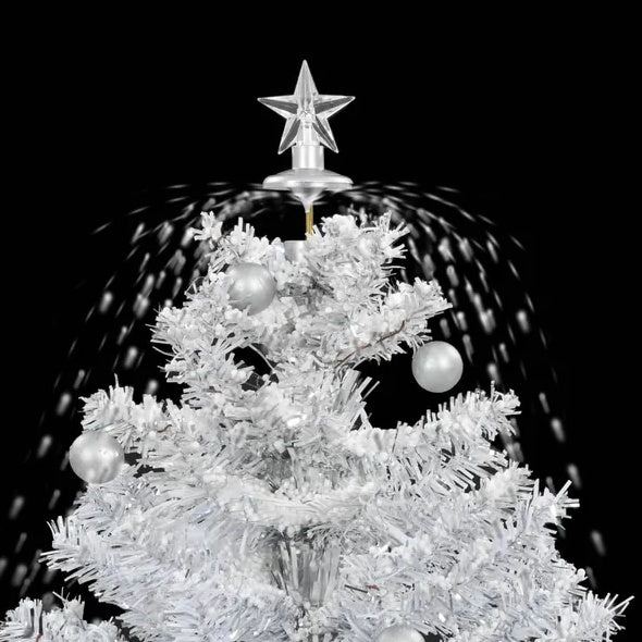 Snowing Christmas Tree With Umbrella Base White 2 Ft