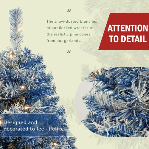 Pre-lit Artificial Tree 4-piece Set