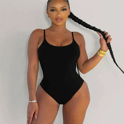 Lace up Backless One-piece