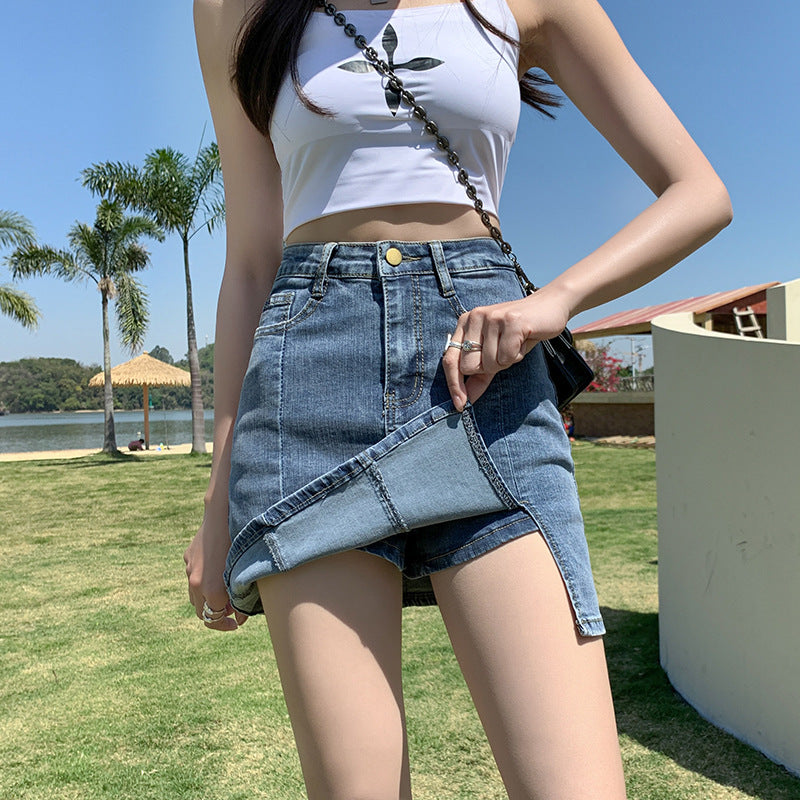 High Waist Vintage Sheath Skirt