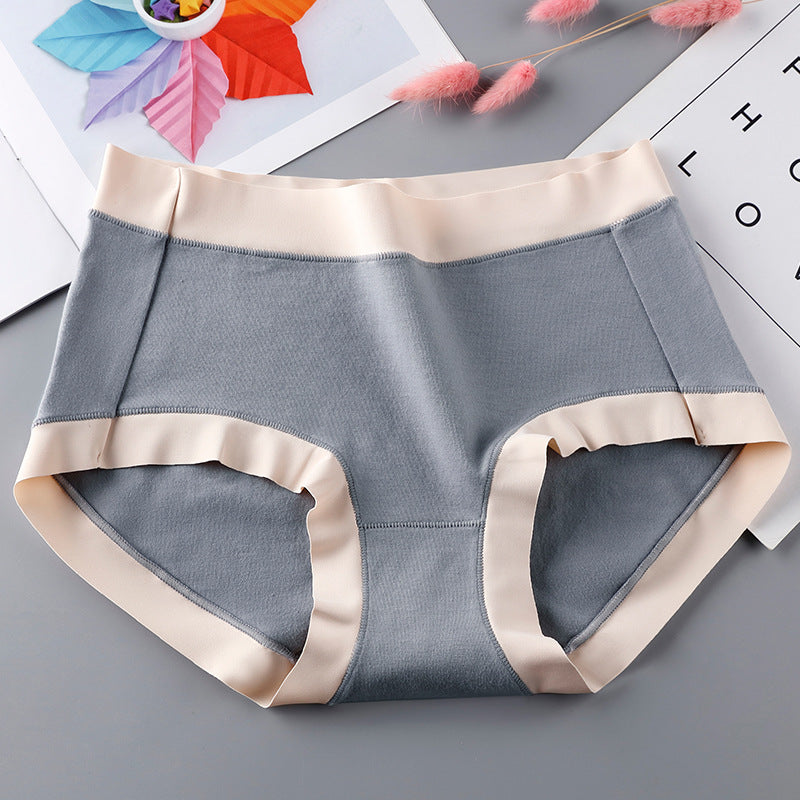 Cotton Mid Waist Seamless Briefs
