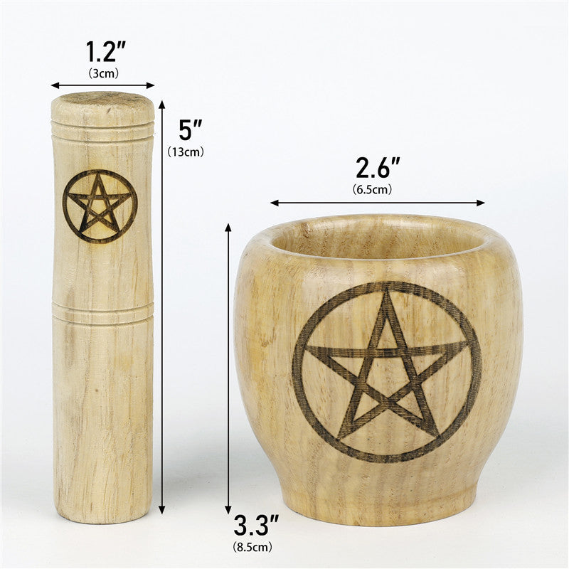 Wooden Medicine Pot