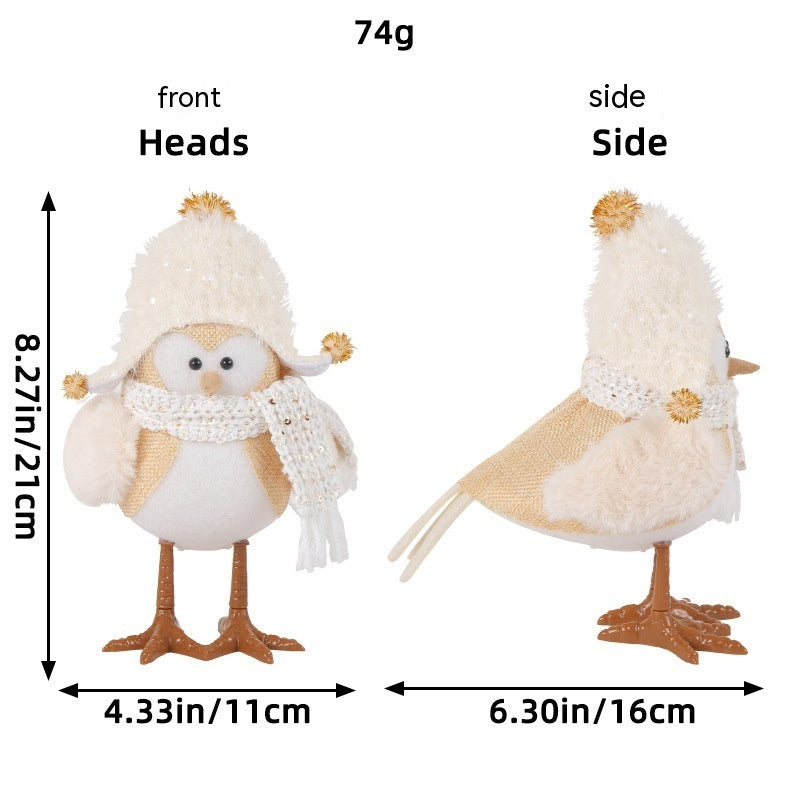 Lighted Christmas Bird Decorations