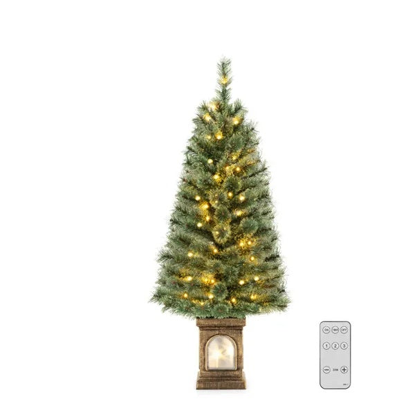 4 Feet Pre-Lit Potted Christmas