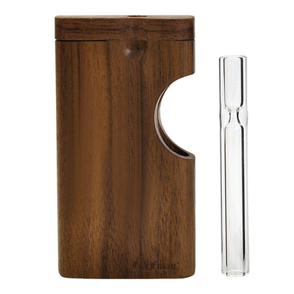 New Men's Walnut Glass Pipe Set