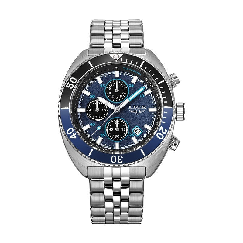 Men's Large Dial Waterproof Quartz Watch