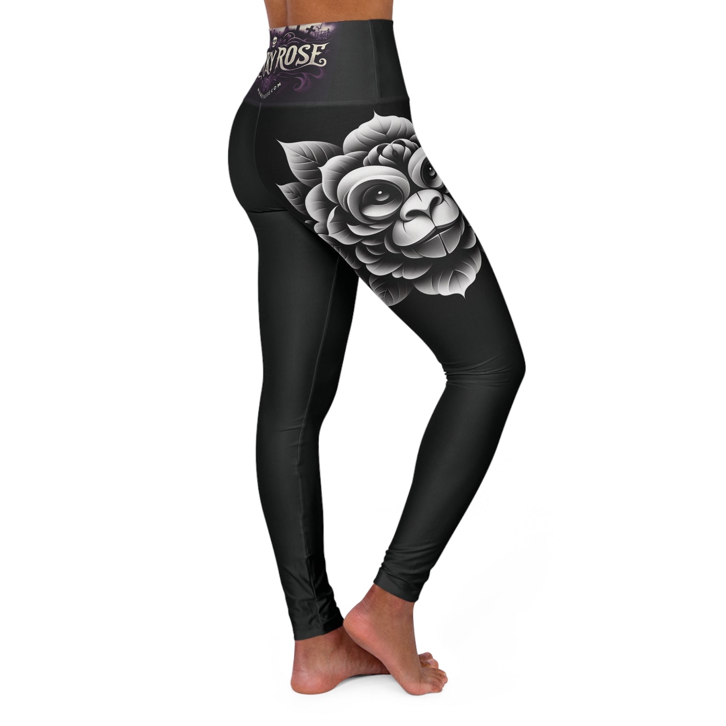 High Waisted Yoga Leggings (AOP)