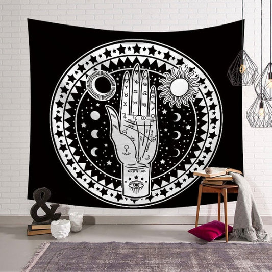 Sun and Moon Hand Tapestry