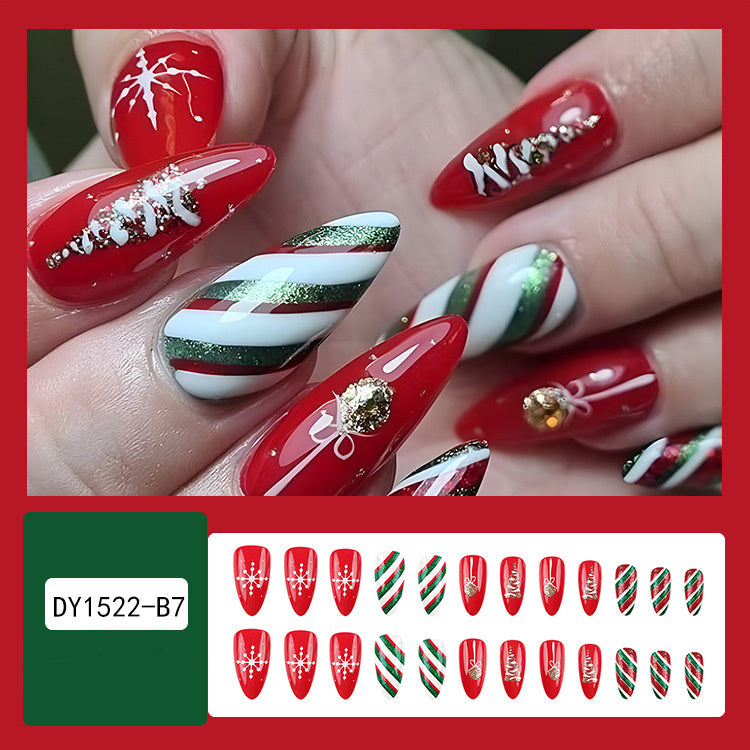 24pcs Christmas False Nails