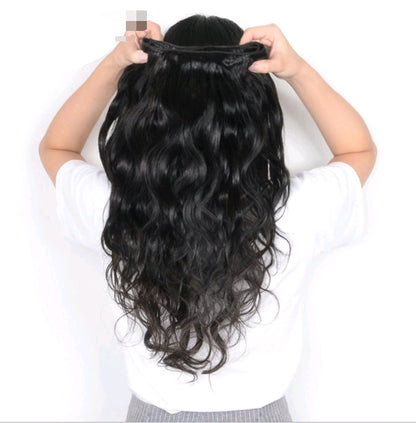 Real human hair styling extension