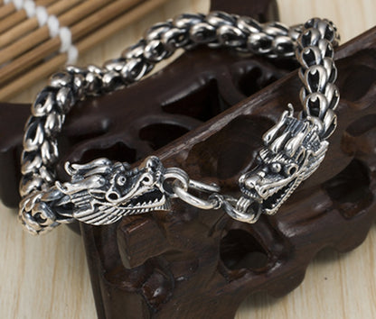 S925 silver bold men's faucet bracelet