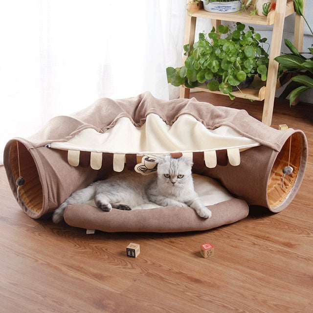 Cats Tunnel Interactive Play Toy Mobile Collapsible