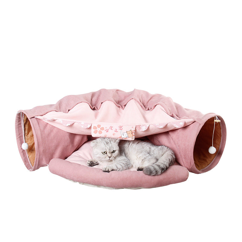 Cats Tunnel Interactive Play Toy Mobile Collapsible