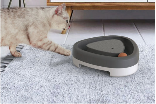 Triangle Turntable Electric Toy Cat Scratcher