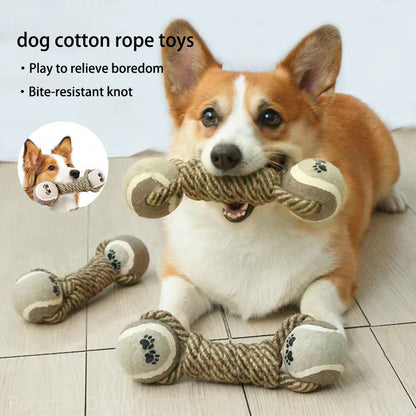 Interactive Rope Dog Toy For Medium Dogs