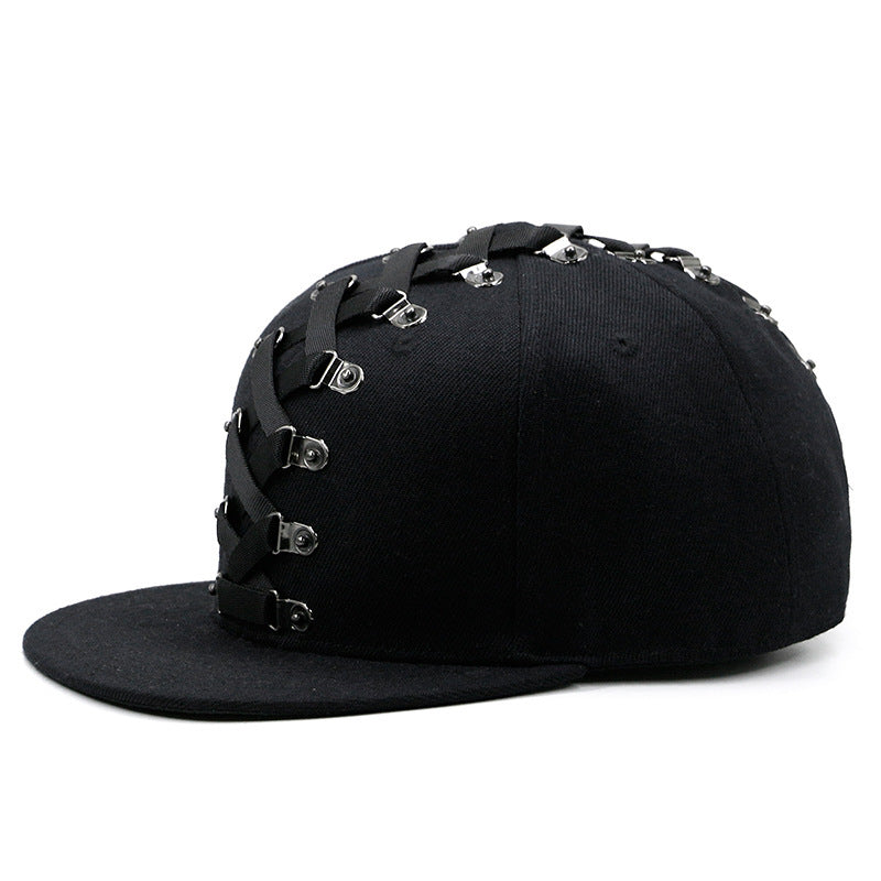 Punk Hip Hop Flat-brimmed Cap