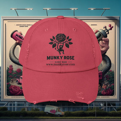 MunkyRose Unisex Distressed Cap