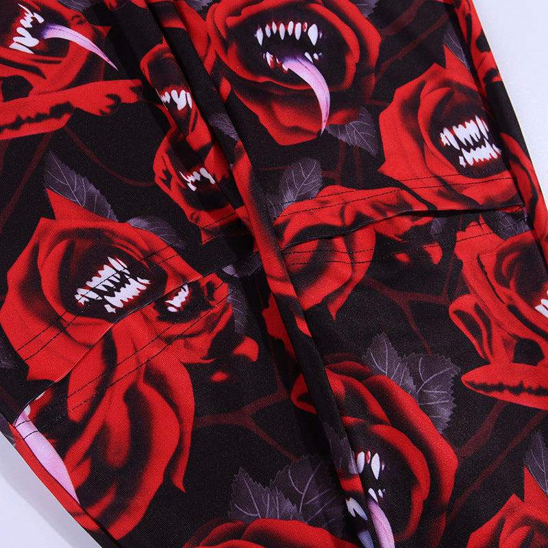 Rose/Tongue Gothic ladies tights