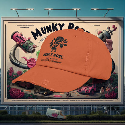 MunkyRose Unisex Distressed Cap