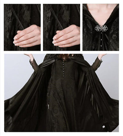 Lace net Cape