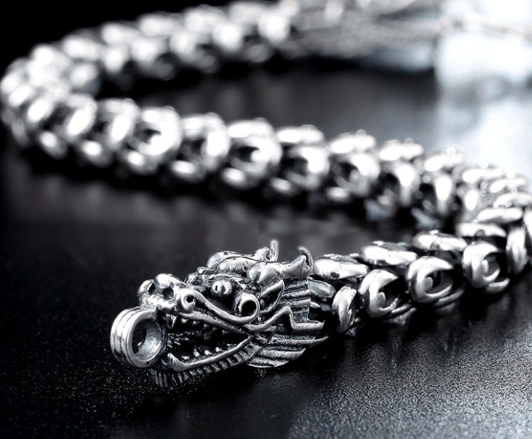 S925 silver bold men's faucet bracelet