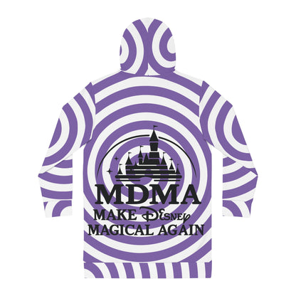Women's Hoodie Dress - MDMA Make Disney Magical Again, Unique Casual Dress, Cozy Fashion, Gifts for Disney Fans, Fun Theme Park Wear