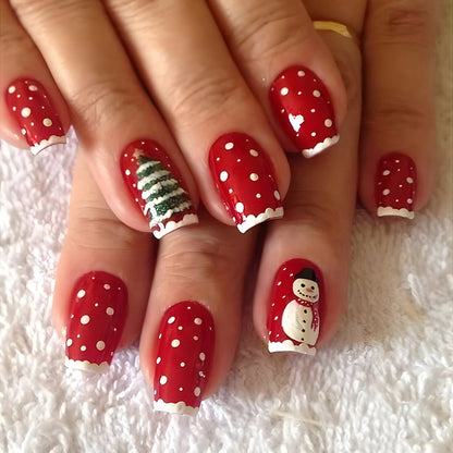 24pcs Christmas False Nails