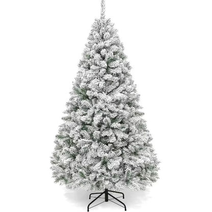 7.5ft Snow Flocked Christmas Tree Unlit