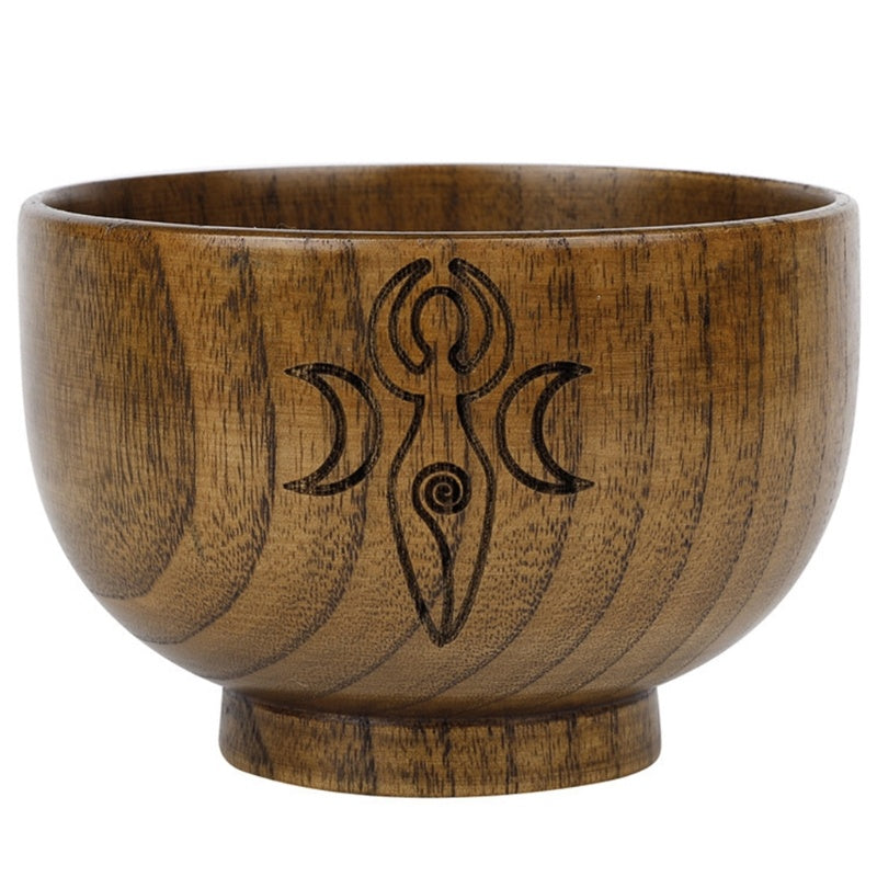 Pentagram Wooden Bowl