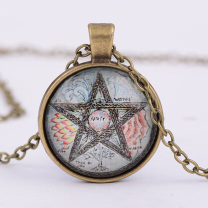 Pentagram Witchcraft Worship Pendant