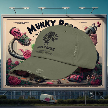 MunkyRose Unisex Distressed Cap