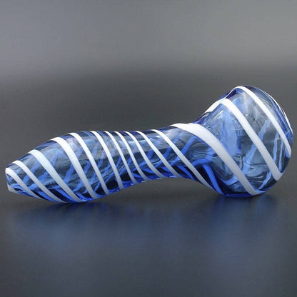 Color Stripes Glass Crafts Hookah Pipe