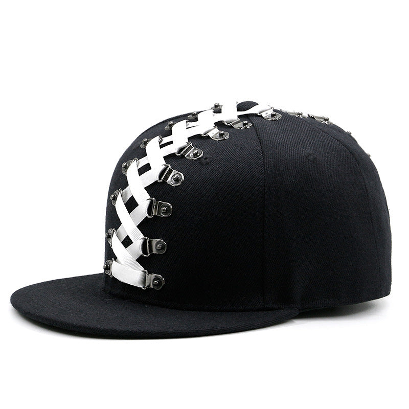 Punk Hip Hop Flat-brimmed Cap