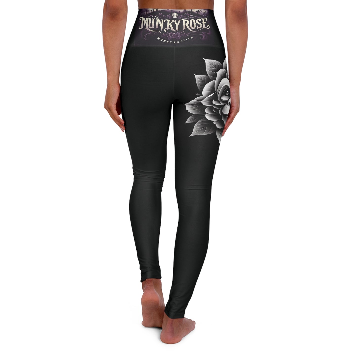 High Waisted Yoga Leggings (AOP)