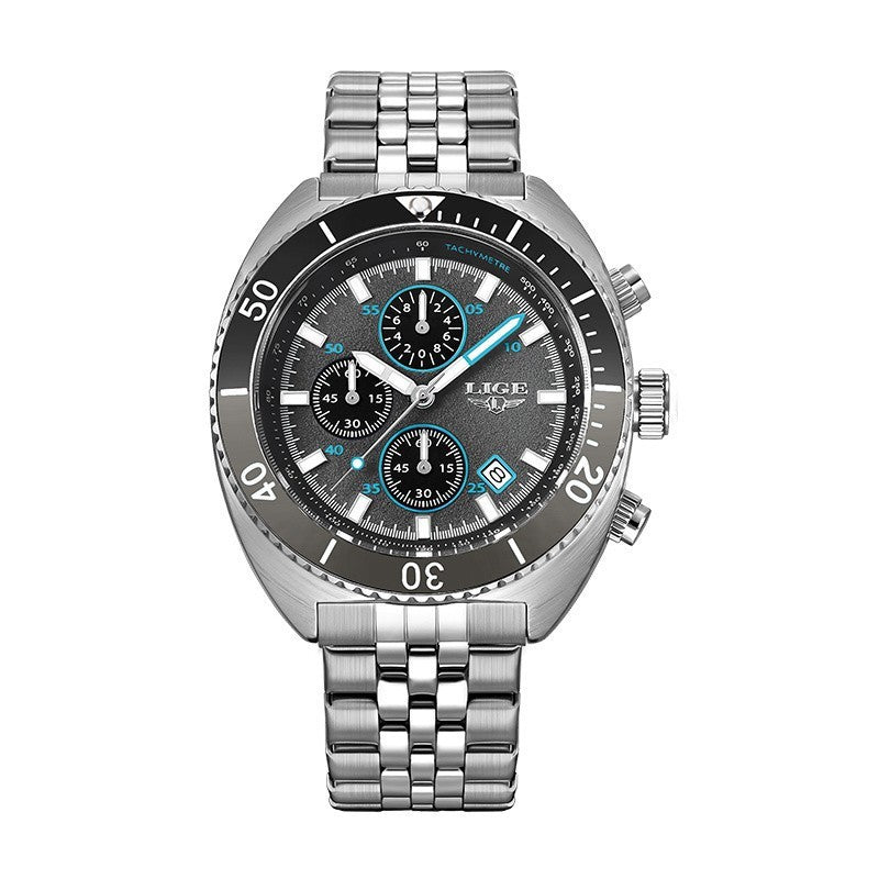 Men's Large Dial Waterproof Quartz Watch