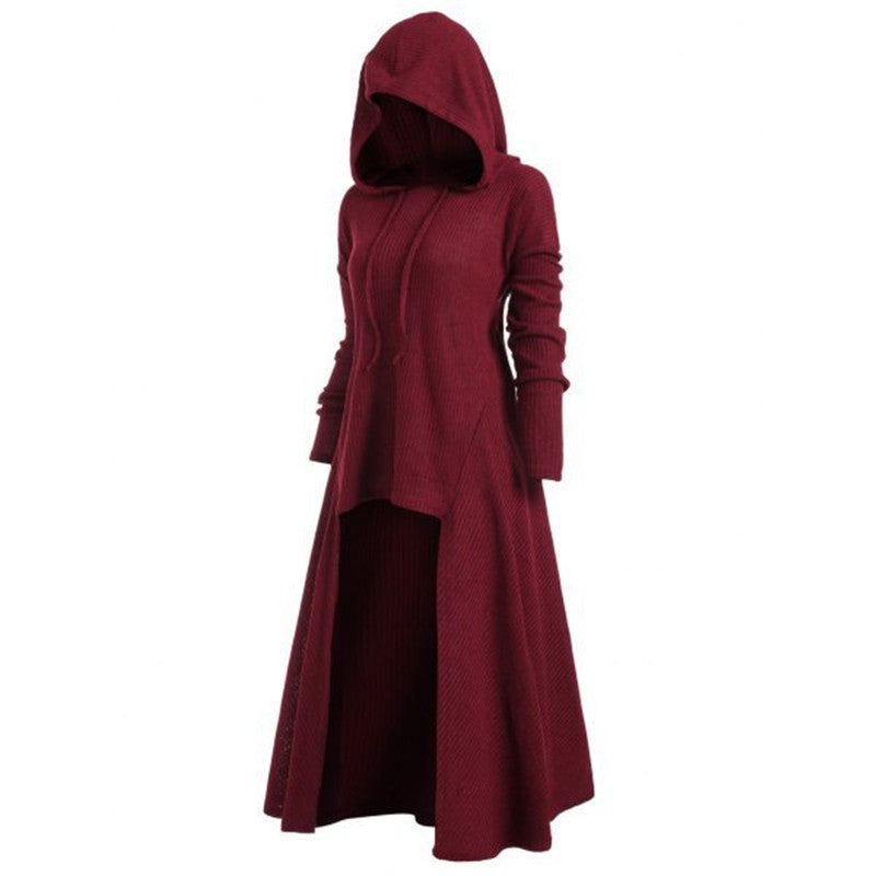 Women's plus size Knit dress with hood