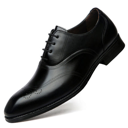 British Mens Brogue Pointed-toe