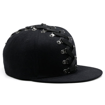 Punk Hip Hop Flat-brimmed Cap