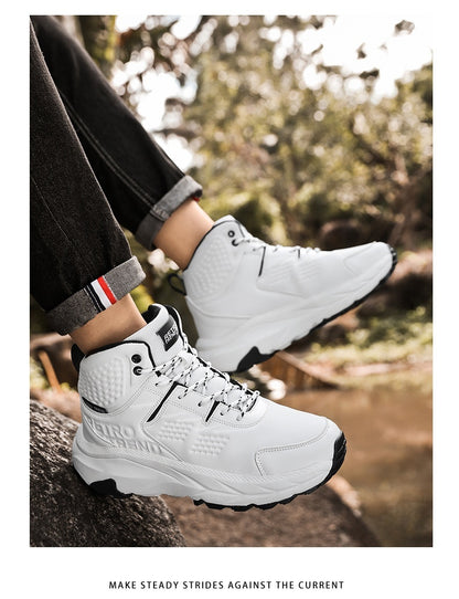 Men's And Women's Casual Leather Surface Sneakers Shoes