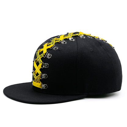 Punk Hip Hop Flat-brimmed Cap