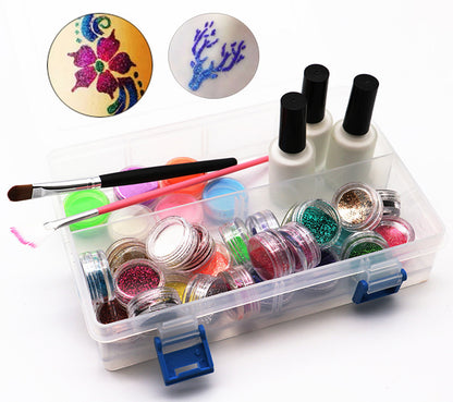 Template Tattoo Glitter  Body Painting set